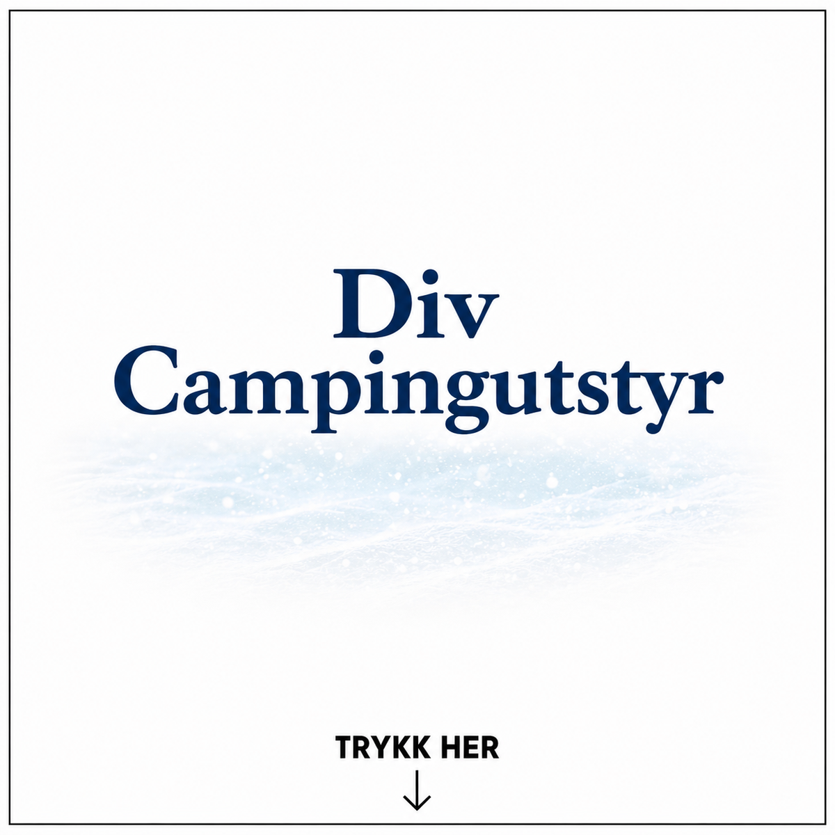 Div Campingutstyr