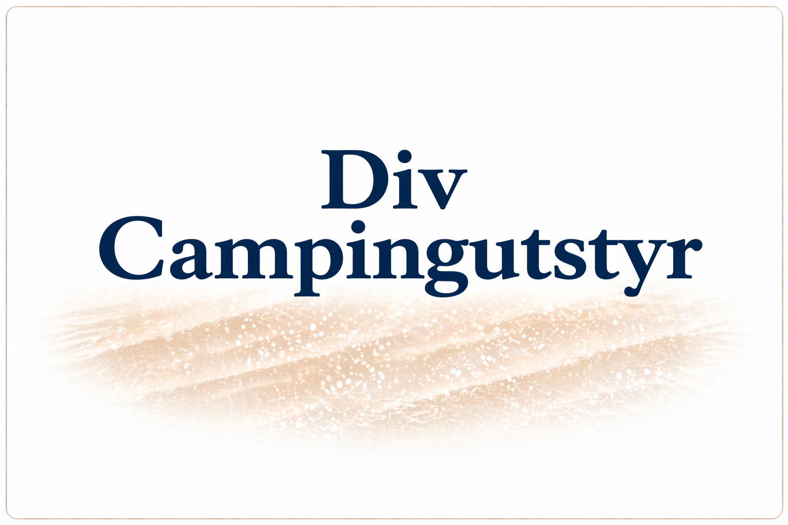 Div Campingutstyr