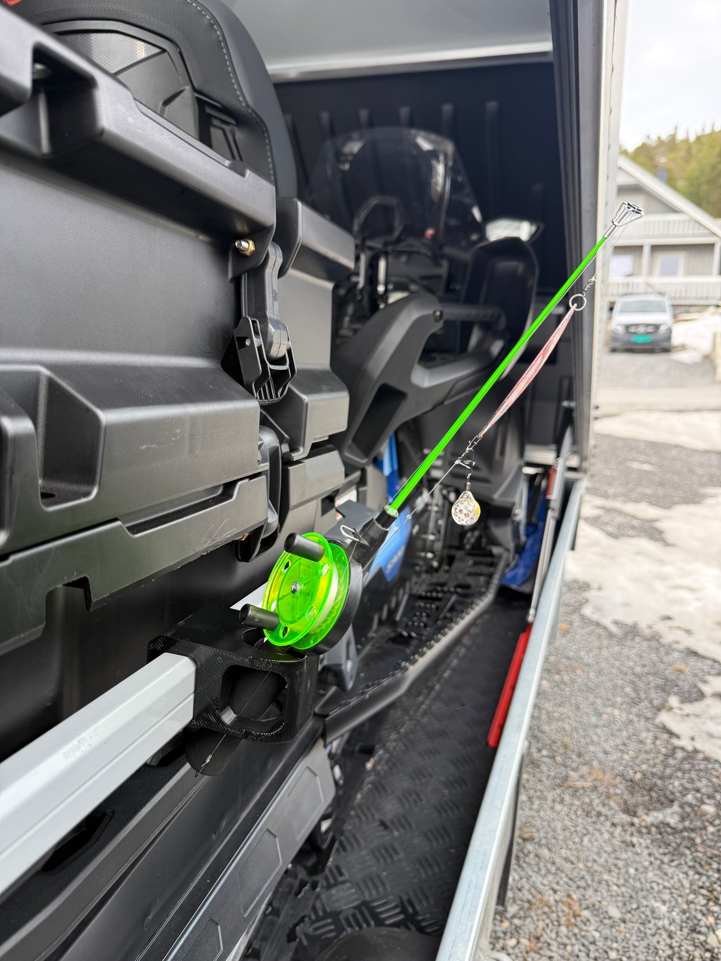 Handle bracket for ice fishing rod BRP