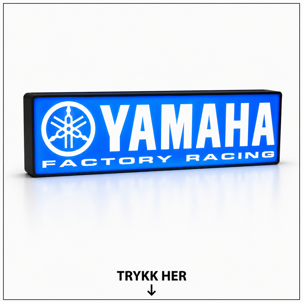 Yamaha Lysboks med LED – Garasjeskilt