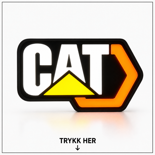 CAT Lysboks med LED – Garasjeskilt