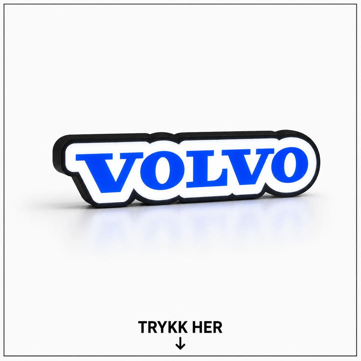 Volvo Lysboks med LED – Garasjeskilt