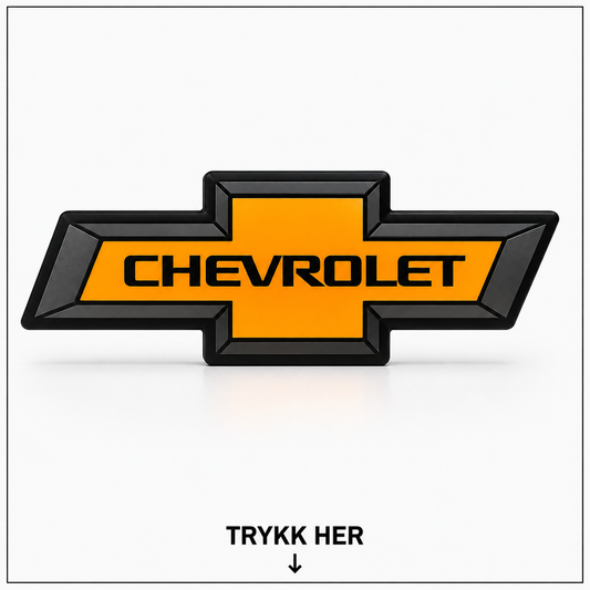 Chevrolet Lysboks med LED – Garasjeskilt