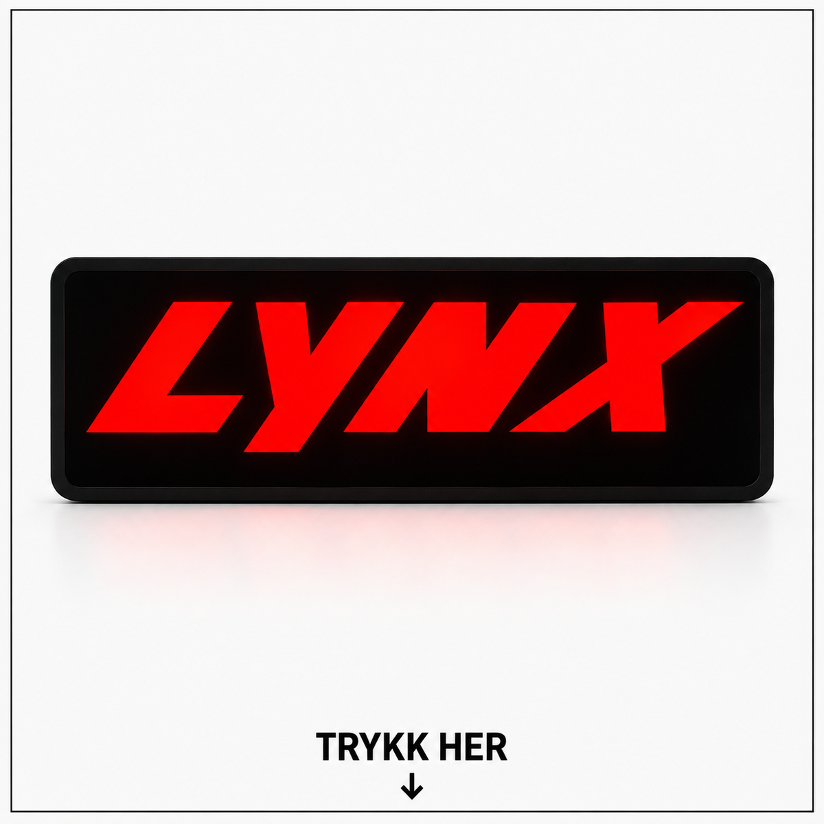 Lynx Lysboks med LED – Garasjeskilt
